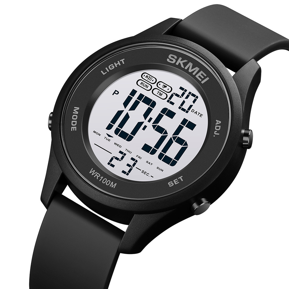 Skmei 1758BKBKWT Black Black White