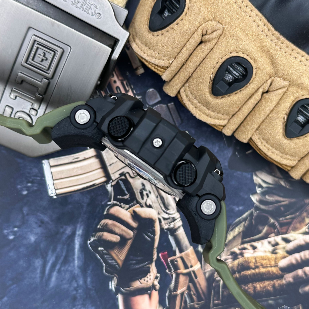Skmei 1356AG Army Green + Compass