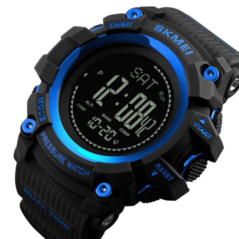 Skmei 1358 Black-Blue Smart Watch Compass SALE
