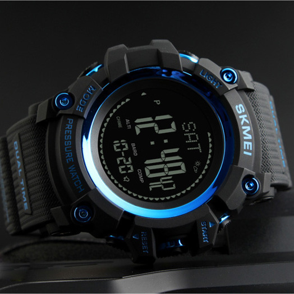 Skmei 1358 Black-Blue Smart Watch Compass SALE