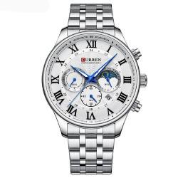 Curren 8427 Silver-White Curren 8427 Silver-White