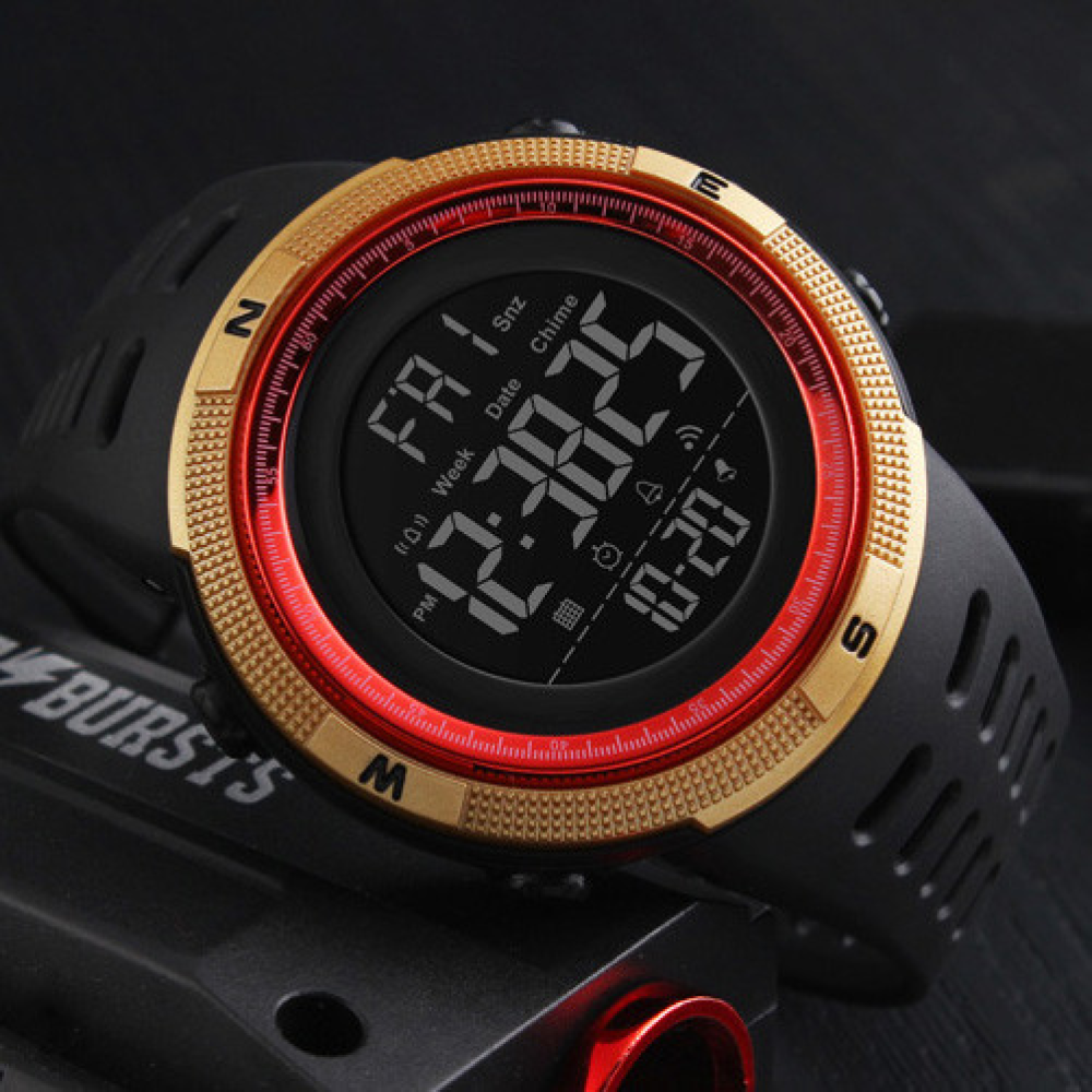 Skmei 1251GDRD Black-Gold-Red SALE