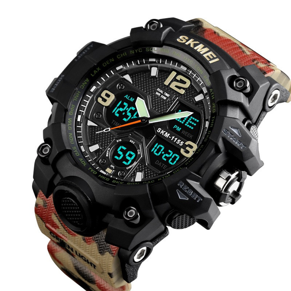 Skmei 1155BCMRD Black-Camo Red