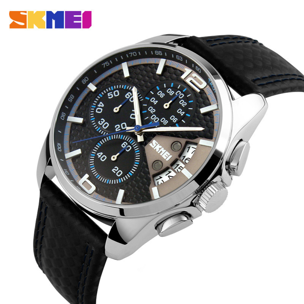 Skmei 9106BU Silver-Black-Blue