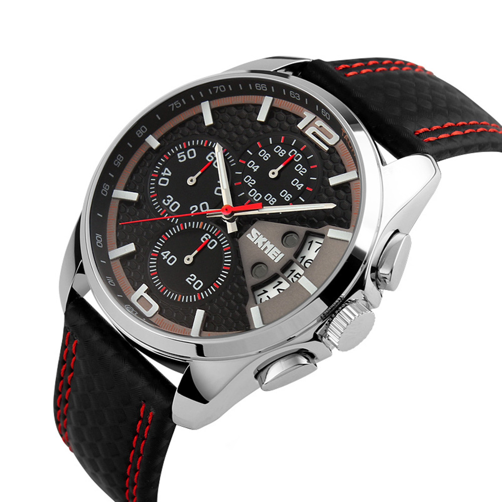 Skmei 9106RD Silver-Black-Red