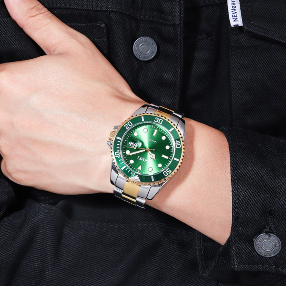Skmei 1779TGDGN Silver-Gold-Green