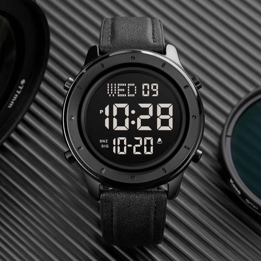 Skmei 1864LBKBK Black-Black Leather SALE