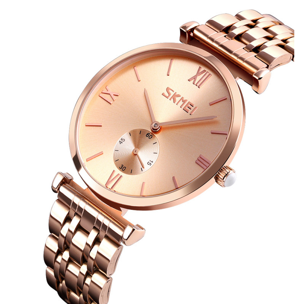 Skmei 9198RGRG-S Rose Gold - Rose Gold Lady