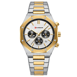 Curren 8440 Silver-Gold-White Curren 8440 Silver-Gold-White