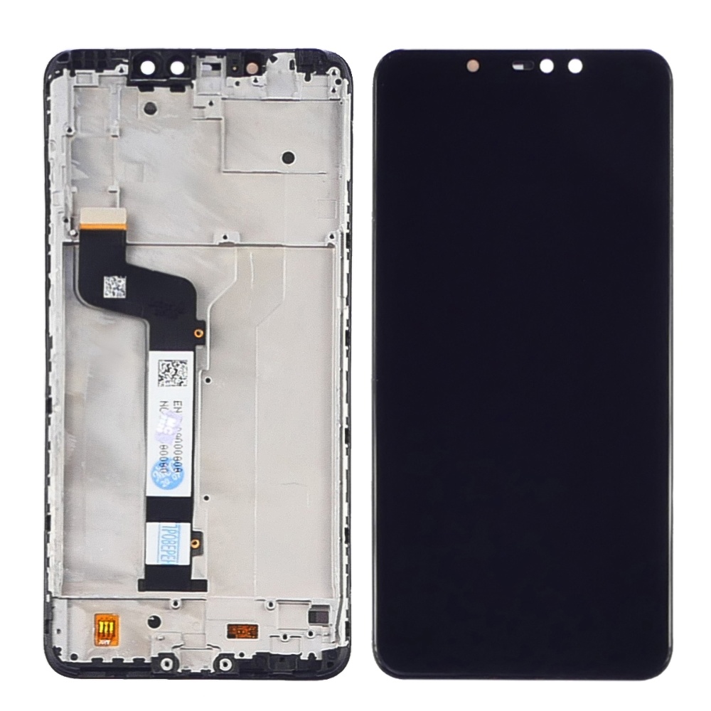 Дисплей для Xiaomi Redmi Note 6 Pro с чёрным тачскрином и корпусной рамкой