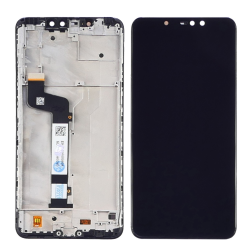 Дисплей для Xiaomi Redmi Note 6 Pro с чёрным тачскрином и корпусной рамкой