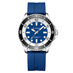 Curren 8448 Silver-Blue Curren 8448 Silver-Blue