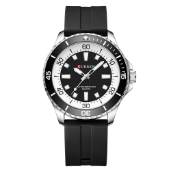 Curren 8448 Silver-Black Curren 8448 Silver-Black