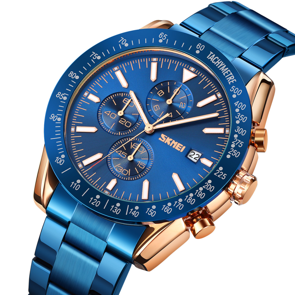 Skmei 9253RGBU Rose Gold-Blue SALE