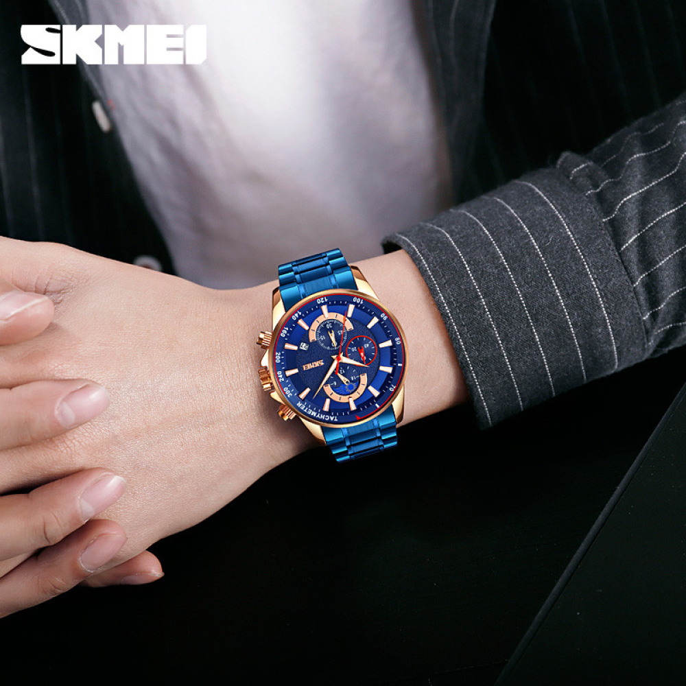 Skmei 9250RGBU Rose Gold-Blue SALE