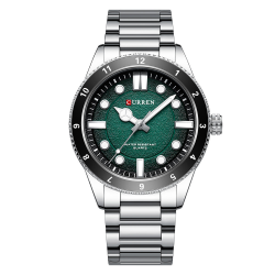Curren 8450 Silver-Green Curren 8450 Silver-Green