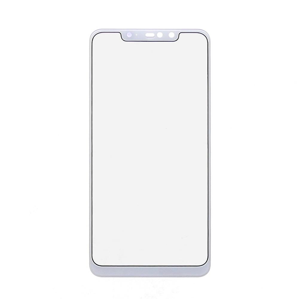 Стекло тачскрина для Xiaomi Redmi Note 6 Pro белое с олеофобным покрытием, закалённое