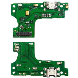 Разъём зарядки для Huawei Y6 (2019)/Honor 8A на плате с микрофоном и компонентами