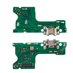 Разъём зарядки для Huawei Y7 Prime (2019) на плате с микрофоном и компонентами