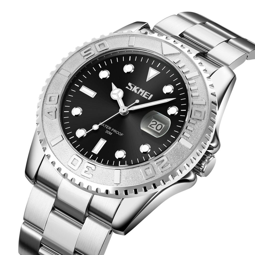 Skmei 9295SIBK Silver-Black STOPPED SALE