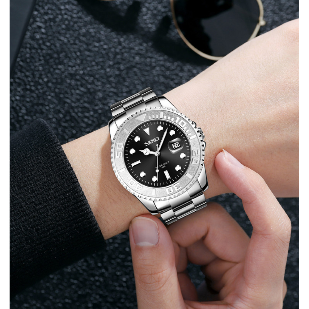 Skmei 9295SIBK Silver-Black STOPPED SALE