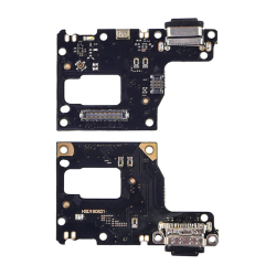 Разъём зарядки для Xiaomi Mi9 Lite/ Mi CC9 (USB Type-C) на плате с микрофоном и компонентами