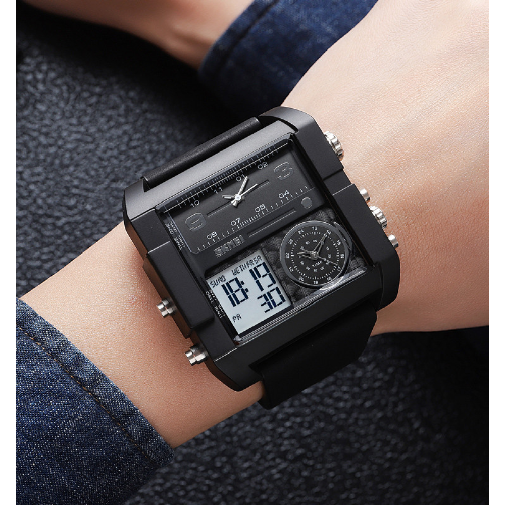 Skmei 2020BKWTBK Black-Black-White