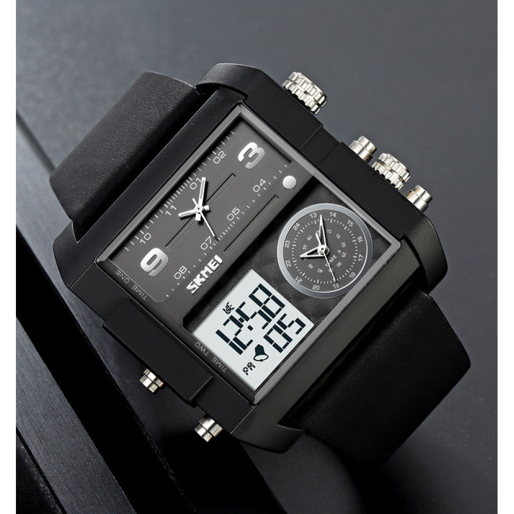 Skmei 2020BKWTBK Black-Black-White