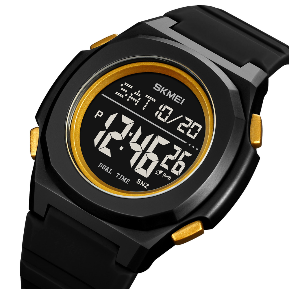 Skmei 2023BKGD-BK Black-Gold Black SALE