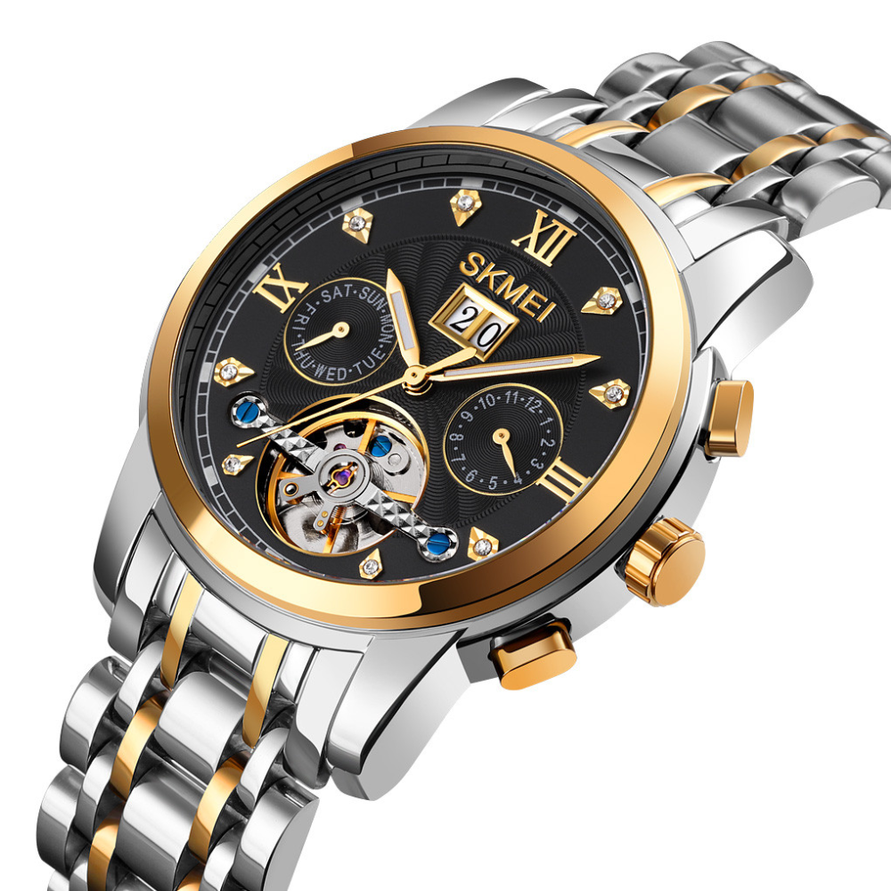 Skmei M029TGDBK Gold-Silver-Black