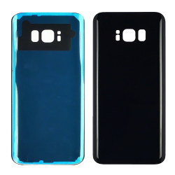 Заднее стекло корпуса для Samsung G955F Galaxy S8 Plus Midnight Black (чёрное)