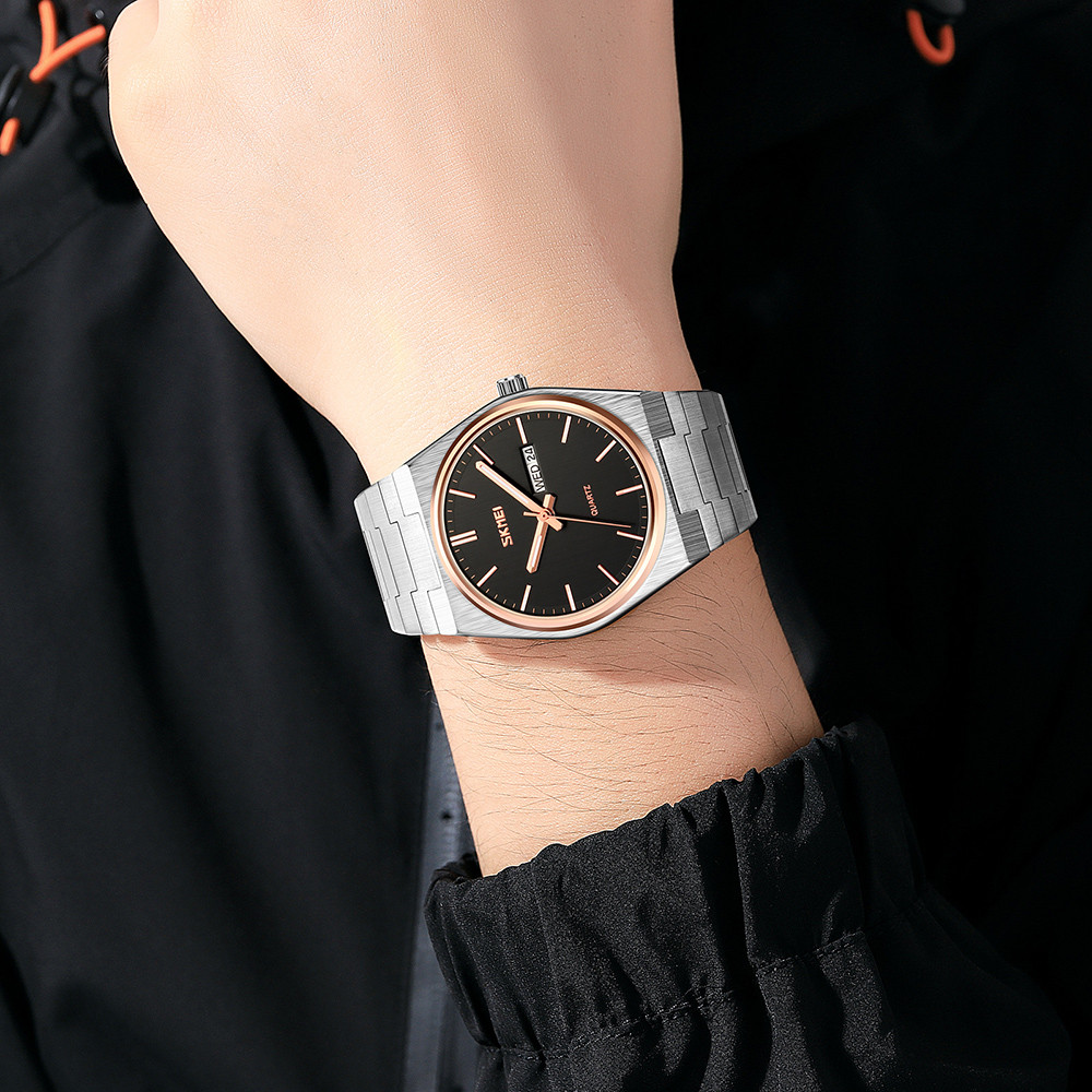 Skmei 9288SIRGBK Silver-Rose Gold-Black SALE