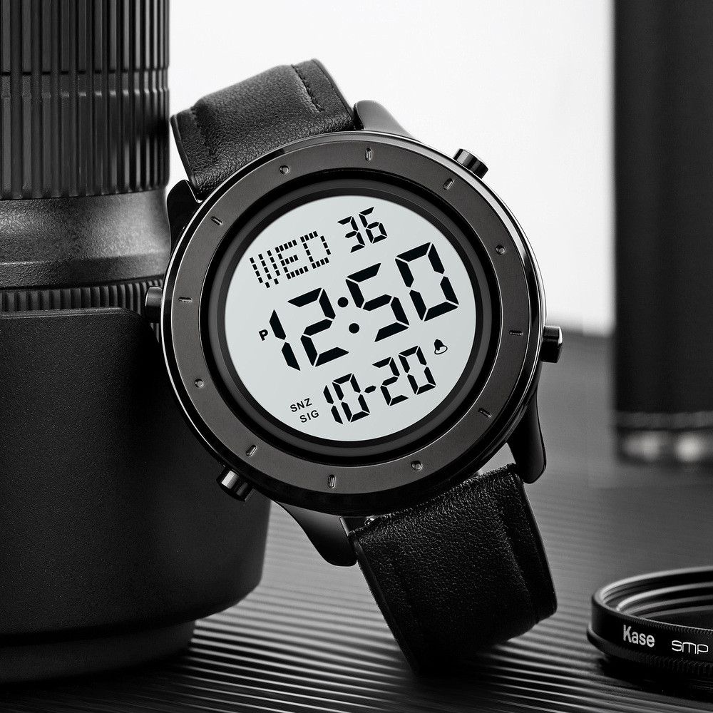 Skmei 1864LBKWT Black-White Leather SALE