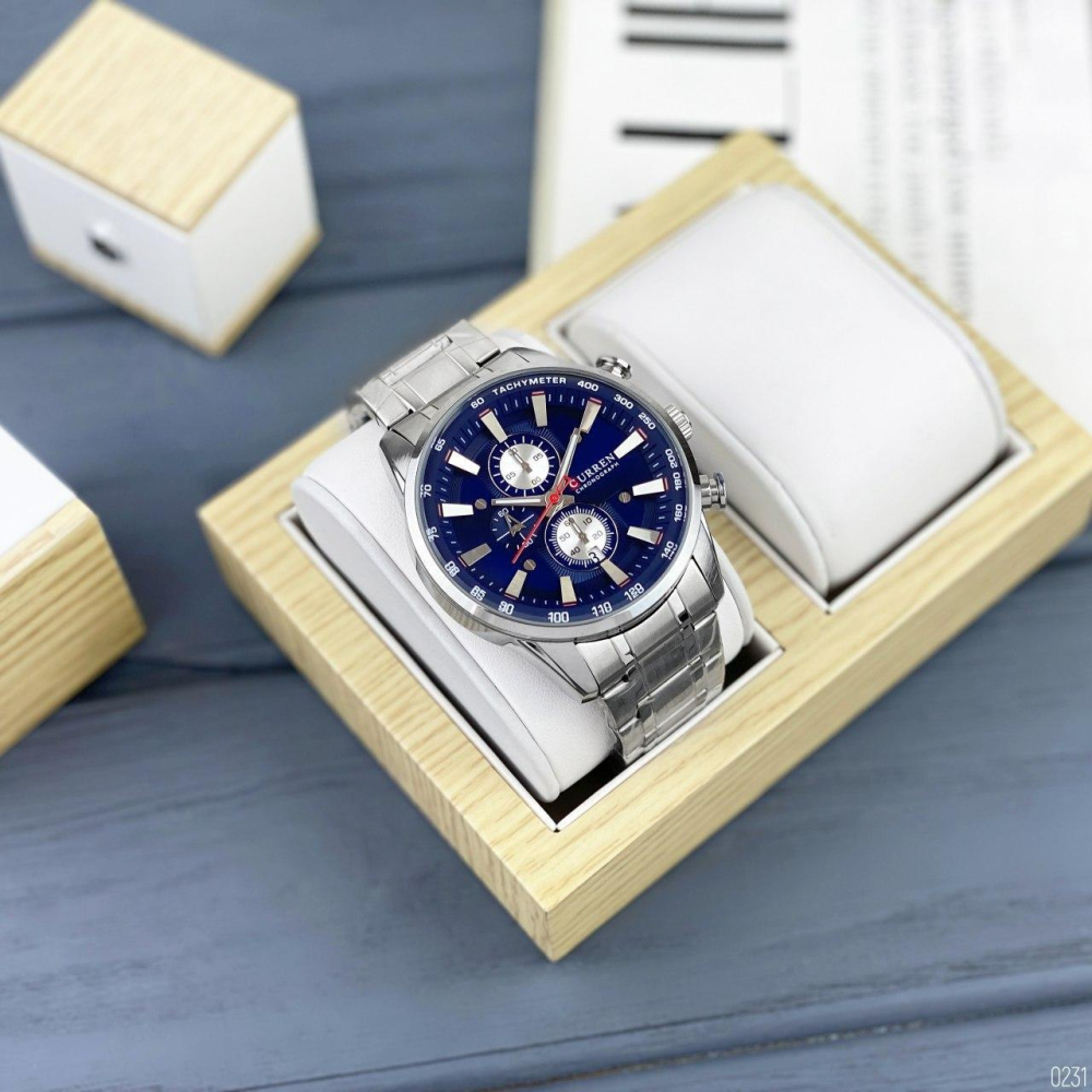 Curren 8351 Silver-Blue