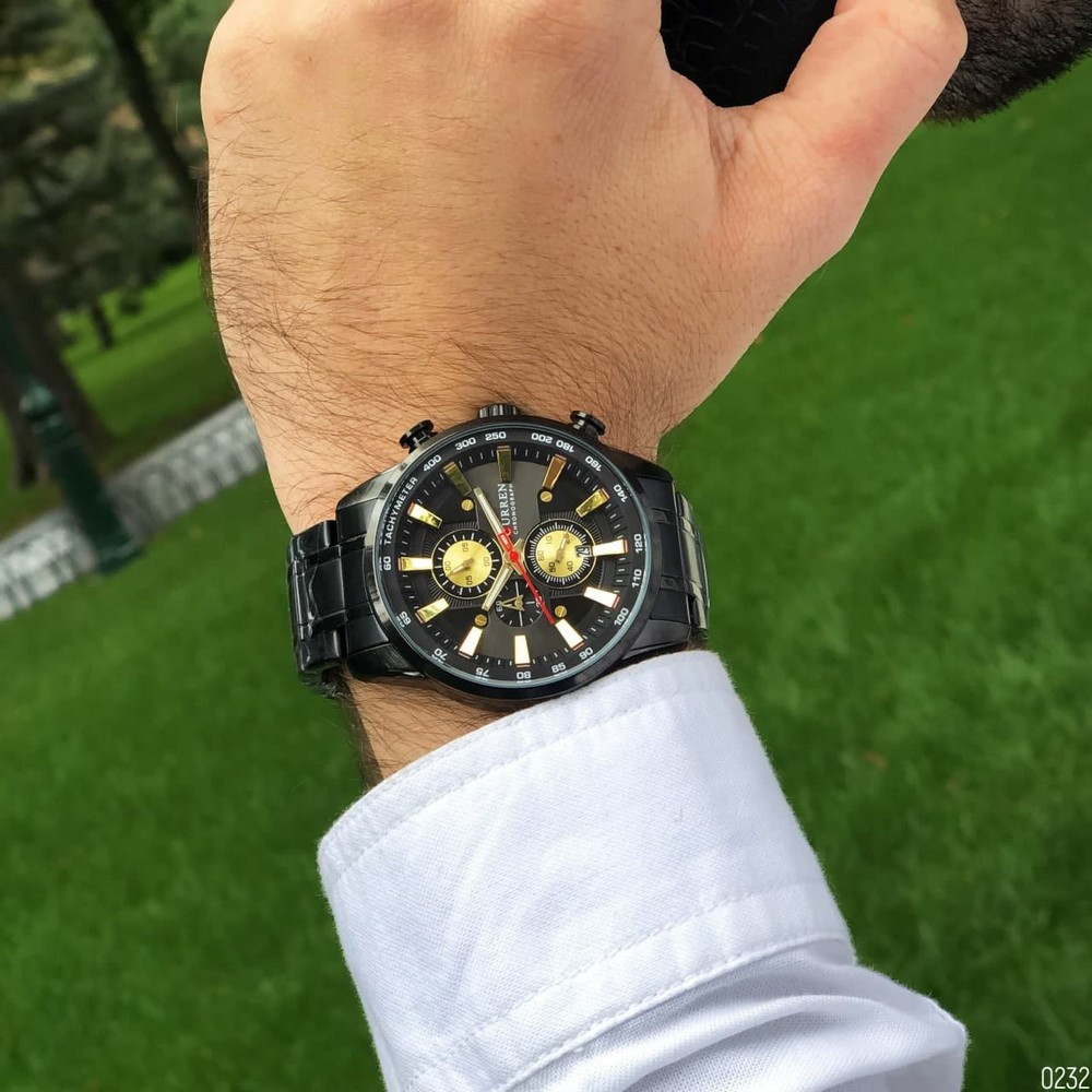 Curren 8351 Black-Gold