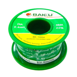 Припой Baku BK-10004 (0.4 мм, Sn 97%, Ag 0.3%, Cu 0.7%, rma 2%) Припой Baku BK-10004 (0.4 мм, Sn 97%, Ag 0.3%, Cu 0.7%, rma 2%)