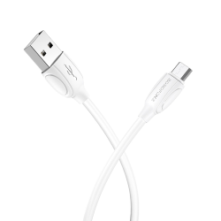 Кабель Borofone BX19 USB to MicroUSB 1m white