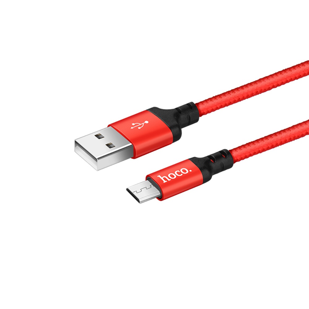 Кабель Hoco X14 USB to MicroUSB 1m red