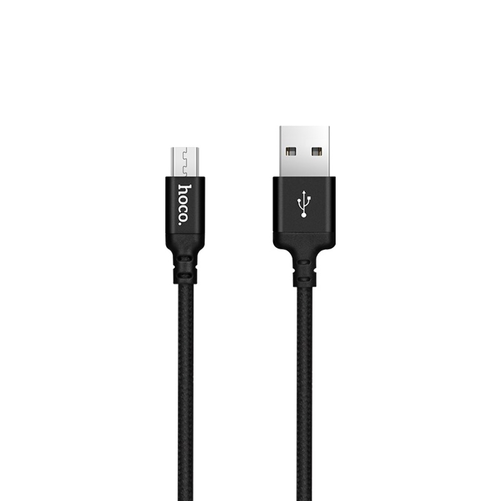 Кабель Hoco X14 USB to MicroUSB 1m black