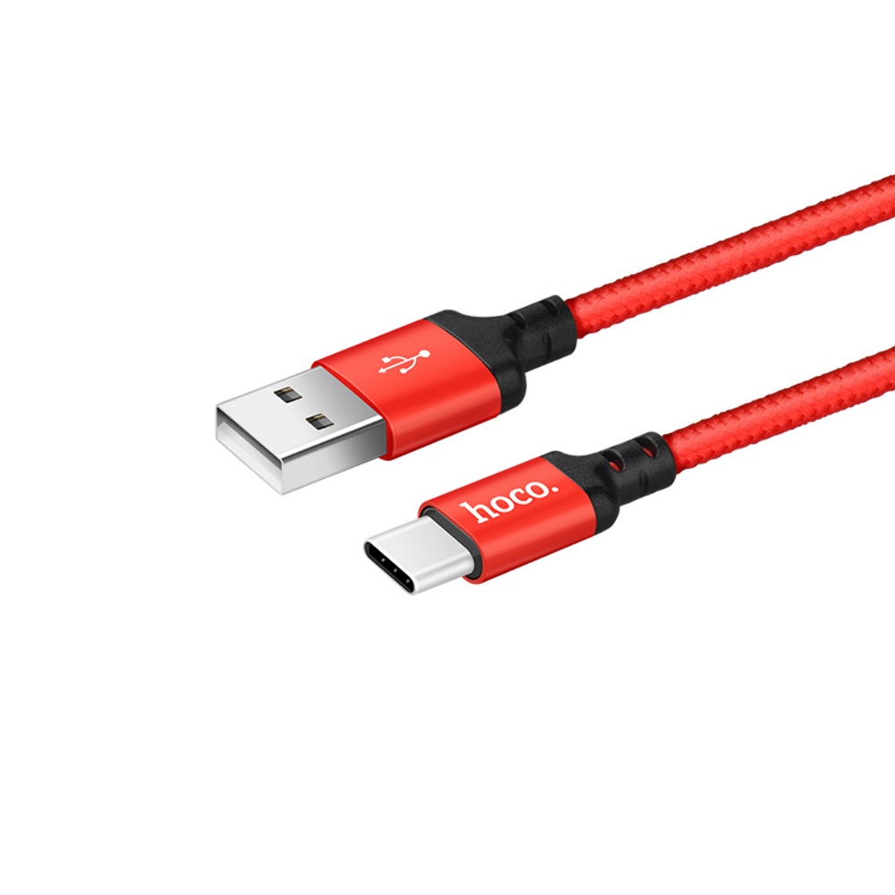 Кабель Hoco X14 USB to Type-C 1m red