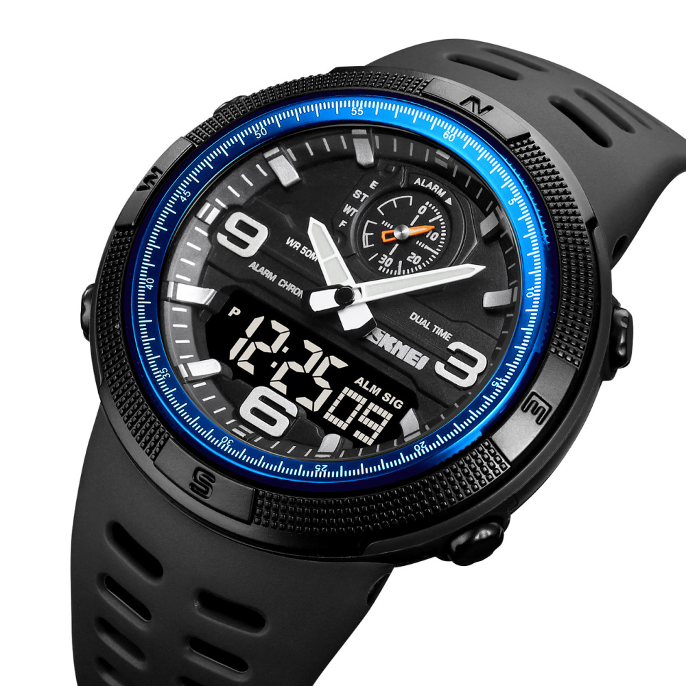 Skmei 1655BUBK Black-Blue SALE