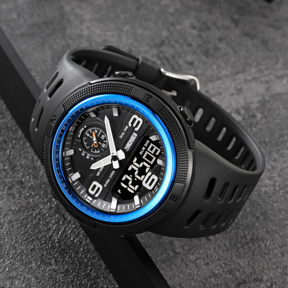 Skmei 1655BUBK Black-Blue SALE