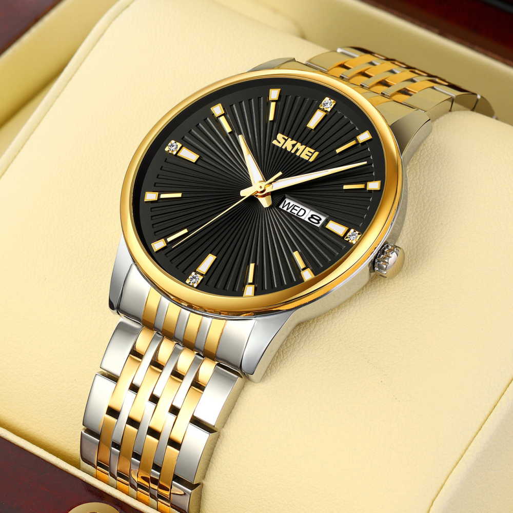 Skmei 9323TGDBK Silver/Gold-Black