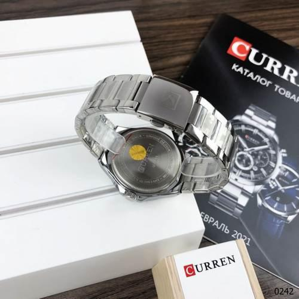 Curren 8375 Silver-Black