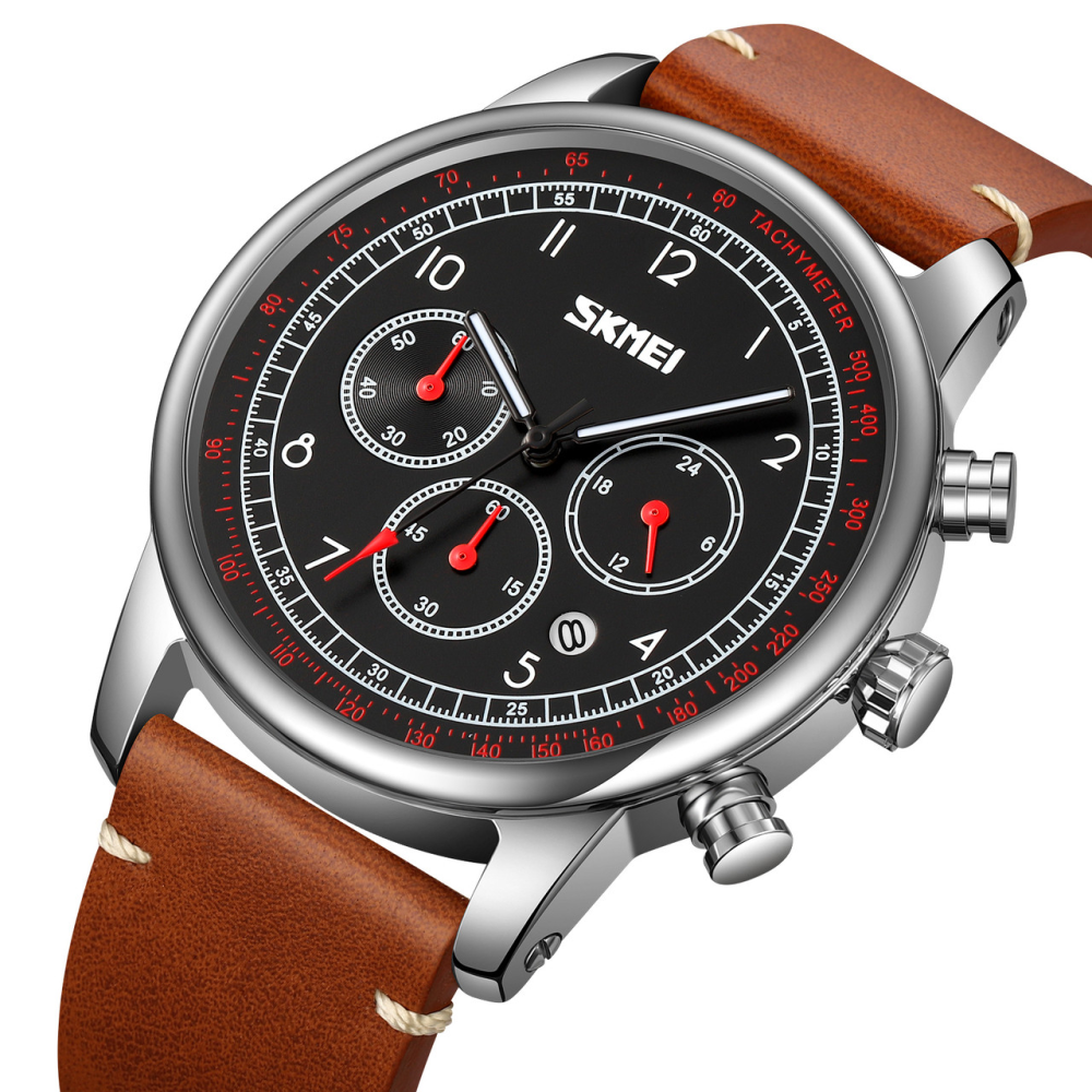 Skmei 9318BKBN Black-Brown