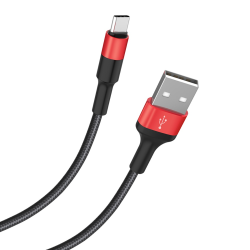 Кабель Hoco X26 USB to Type-C 1m black red Кабель Hoco X26 USB to Type-C 1m black red