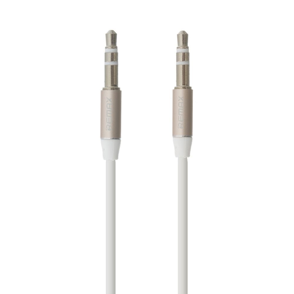 AUX кабель Remax RL-L100 Jack 3.5 to Jack 3.5 1m белый
