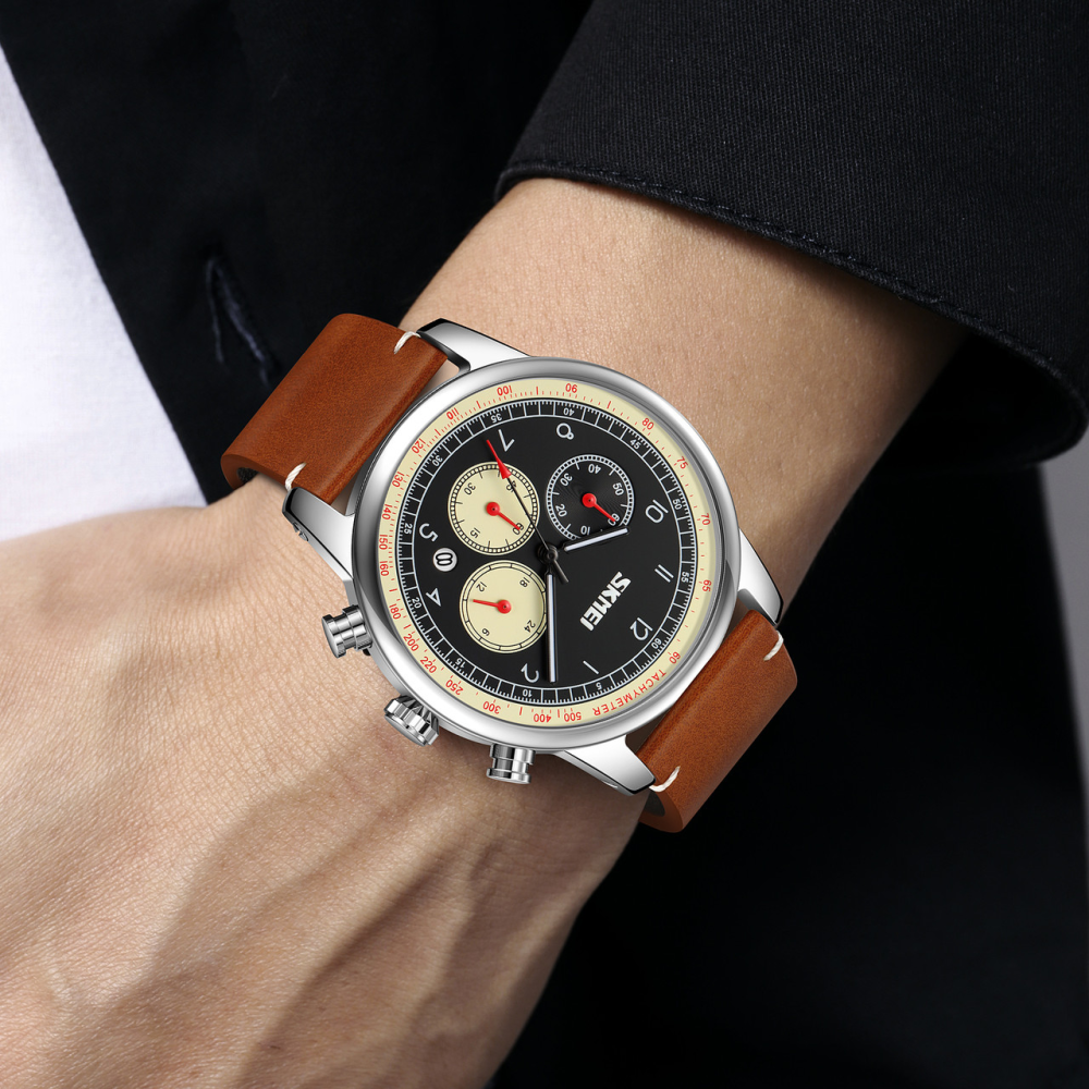 Skmei 9318BEBN Beige-Brown