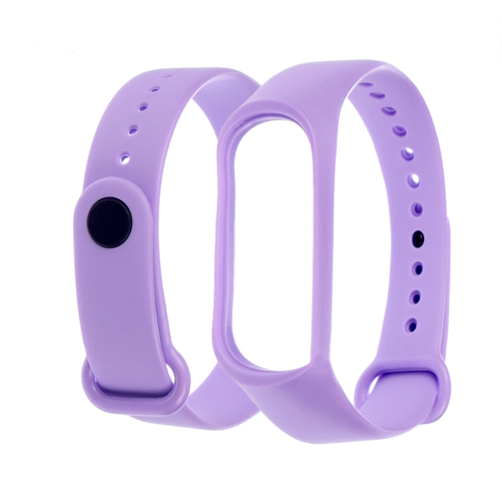 Ремешок силиконовый для Xiaomi Mi Band 3/ 4  23 лавандовый