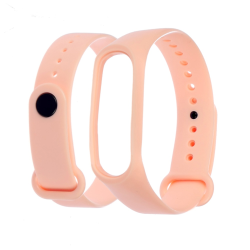Ремешок силиконовый для Xiaomi Mi Band 3/ 4  24 телесный